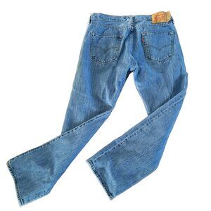 Levis 501 Jeans Mens Jeans 34 x 30 Stonewash 501-0193 Button Fly